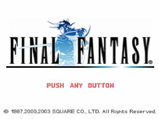 Final Fantasy Tactics Square Millennium Collection title screen for Playstation